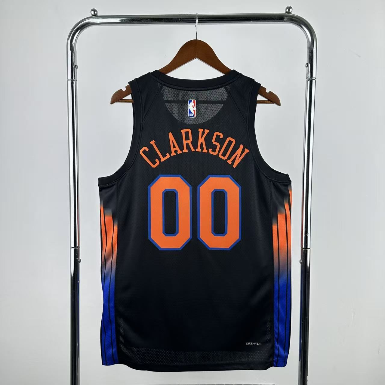 Men New York Knicks #00 Clarkson Black Season 2026 NBA Jersey->new york knicks->NBA Jersey